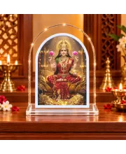 Goddess Lakshmi L Shape Acrylic Showpiece 3 X 3.5 Inch For Home, Office And Car (F176664)