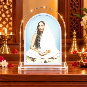 Sarada Devi L Shape Acrylic Showpiece 3 X 3.5 Inch For Home, Office And Car (F176666)