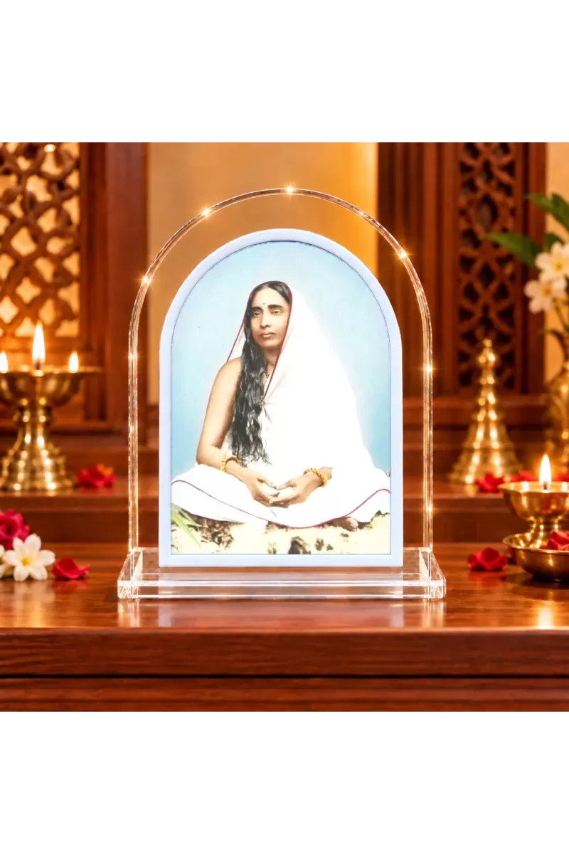 Sarada Devi L Shape Acrylic Showpiece 3 X 3.5 Inch For Home, Office And Car (F176666)