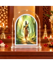 Lord Rama L Shape Acrylic Showpiece 3 X 3.5 Inch For Home, Office And Car (F176669)