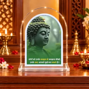Buddha L Shape Acrylic Showpiece 3 X 3.5 Inch For Home, Office And Car (F176670) Buddha L Shape Acrylic Showpiece 3 X 3.5 Inch For Home, Office And Car (F176670)