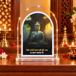 Buddha L Shape Acrylic Showpiece 3 X 3.5 Inch For Home, Office And Car (F176672) Buddha L Shape Acrylic Showpiece 3 X 3.5 Inch For Home, Office And Car (F176672)