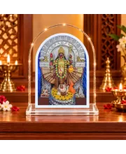 Goddess Kali L Shape Acrylic Showpiece 3 X 3.5 Inch For Home, Office And Car (F176677)