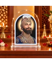 Guru Gobind Singh L Shape Acrylic Showpiece 3 X 3.5 Inch For Home, Office And Car (F176681)