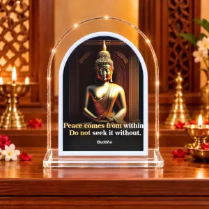 Buddha L Shape Acrylic Showpiece 3 X 3.5 Inch For Home, Office And Car (F176689) Buddha L Shape Acrylic Showpiece 3 X 3.5 Inch For Home, Office And Car (F176689)