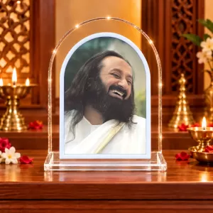 Sri Sri Ravi Shankar L Shape Acrylic Showpiece 3 X 3.5 Inch For Home, Office And Car (F176693) Sri Sri Ravi Shankar L Shape Acrylic Showpiece 3 X 3.5 Inch For Home, Office And Car (F176693)