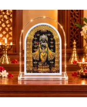 Lord Krishna L Shape Acrylic Showpiece 3 X 3.5 Inch For Home, Office And Car (F176695)