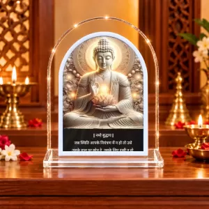 Buddha L Shape Acrylic Showpiece 3 X 3.5 Inch For Home, Office And Car (F176700) Buddha L Shape Acrylic Showpiece 3 X 3.5 Inch For Home, Office And Car (F176700)