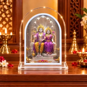 Lakshmi Narayan L Shape Acrylic Showpiece 3 X 3.5 Inch For Home, Office And Car (F176705) Lakshmi Narayan L Shape Acrylic Showpiece 3 X 3.5 Inch For Home, Office And Car (F176705)