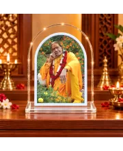 Jagad Guru Kripau Maharaj L Shape Acrylic Showpiece 3 X 3.5 Inch For Home, Office And Car (F176708)