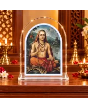 Adi Guru Shankaracharya L Shape Acrylic Showpiece 3 X 3.5 Inch For Home, Office And Car (F176710)