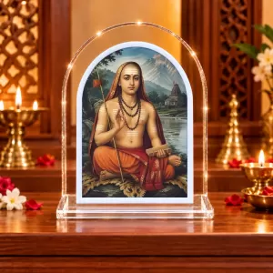 Adi Guru Shankaracharya L Shape Acrylic Showpiece 3 X 3.5 Inch For Home, Office And Car (F176710) Adi Guru Shankaracharya L Shape Acrylic Showpiece 3 X 3.5 Inch For Home, Office And Car (F176710)