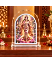 Mahalakshmi L Shape Acrylic Showpiece 3 X 3.5 Inch For Home, Office And Car (F176712)