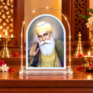 Guru Nanak Dev Ji L Shape Acrylic Showpiece 3 X 3.5 Inch For Home, Office And Car (F176713) Guru Nanak Dev Ji L Shape Acrylic Showpiece 3 X 3.5 Inch For Home, Office And Car (F176713)