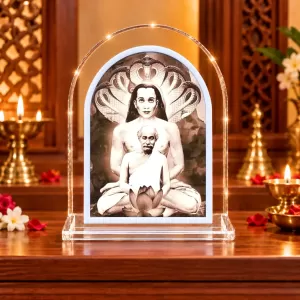 Mahaavatar Babaji L Shape Acrylic Showpiece 3 X 3.5 Inch For Home, Office And Car (F176717) Mahaavatar Babaji L Shape Acrylic Showpiece 3 X 3.5 Inch For Home, Office And Car (F176717)