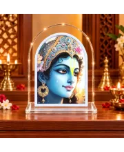 Lord Krishna L Shape Acrylic Showpiece 3 X 3.5 Inch For Home, Office And Car (F176719)