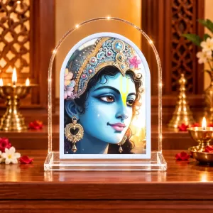Lord Krishna L Shape Acrylic Showpiece 3 X 3.5 Inch For Home, Office And Car (F176719) Lord Krishna L Shape Acrylic Showpiece 3 X 3.5 Inch For Home, Office And Car (F176719)