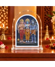 Hindu L Shape Acrylic Showpiece 3 X 3.5 Inch For Home, Office And Car (F176721)