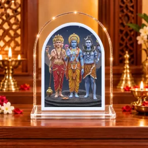 Hindu L Shape Acrylic Showpiece 3 X 3.5 Inch For Home, Office And Car (F176721) Hindu L Shape Acrylic Showpiece 3 X 3.5 Inch For Home, Office And Car (F176721)