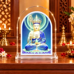 Avalokiteshvara L Shape Acrylic Showpiece 3 X 3.5 Inch For Home, Office And Car (F176722) Avalokiteshvara L Shape Acrylic Showpiece 3 X 3.5 Inch For Home, Office And Car (F176722)