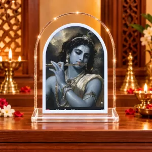 Lord Krishna L Shape Acrylic Showpiece 3 X 3.5 Inch For Home, Office And Car (F176728) Lord Krishna L Shape Acrylic Showpiece 3 X 3.5 Inch For Home, Office And Car (F176728)