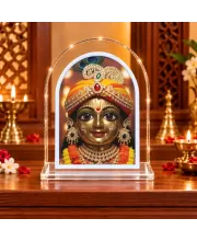Lord Krishna L Shape Acrylic Showpiece 3 X 3.5 Inch For Home, Office And Car (F176729)