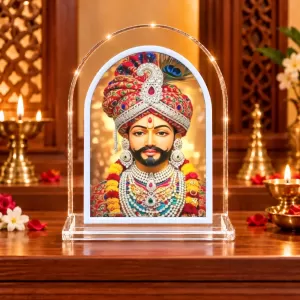 Khatu Shyam L Shape Acrylic Showpiece 3 X 3.5 Inch For Home, Office And Car (F176738) Khatu Shyam L Shape Acrylic Showpiece 3 X 3.5 Inch For Home, Office And Car (F176738)