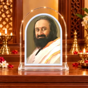 Sri Sri Ravi Shankar L Shape Acrylic Showpiece 3 X 3.5 Inch For Home, Office And Car (F176748) Sri Sri Ravi Shankar L Shape Acrylic Showpiece 3 X 3.5 Inch For Home, Office And Car (F176748)