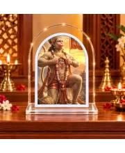 Hanuman L Shape Acrylic Showpiece 3 X 3.5 Inch For Home, Office And Car (F176749)