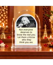 A P J Abdul Kalam L Shape Acrylic Showpiece 3 X 3.5 Inch For Home, Office And Car (F176753)
