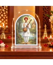 Sant Namdev Maharaj L Shape Acrylic Showpiece 3 X 3.5 Inch For Home, Office And Car (F176760)