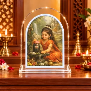 Baby Durga L Shape Acrylic Showpiece 3 X 3.5 Inch For Home, Office And Car (F176762) Baby Durga L Shape Acrylic Showpiece 3 X 3.5 Inch For Home, Office And Car (F176762)