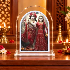 Radha Krishna L Shape Acrylic Showpiece 3 X 3.5 Inch For Home, Office And Car (F176763) Radha Krishna L Shape Acrylic Showpiece 3 X 3.5 Inch For Home, Office And Car (F176763)