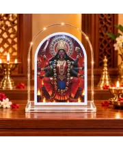 Goddess Kali L Shape Acrylic Showpiece 3 X 3.5 Inch For Home, Office And Car (F176764)