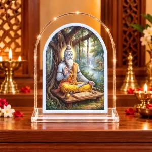 Sri Bhagwan Veda Vyasa L Shape Acrylic Showpiece 3 X 3.5 Inch For Home, Office And Car (F176772) Sri Bhagwan Veda Vyasa L Shape Acrylic Showpiece 3 X 3.5 Inch For Home, Office And Car (F176772)