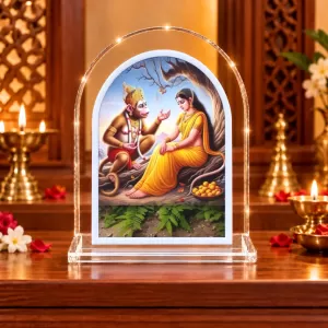 Maa Sita L Shape Acrylic Showpiece 3 X 3.5 Inch For Home, Office And Car (F176775) Maa Sita L Shape Acrylic Showpiece 3 X 3.5 Inch For Home, Office And Car (F176775)