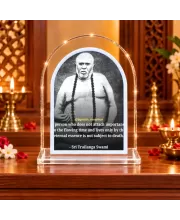 Trailanga Swami L Shape Acrylic Showpiece 3 X 3.5 Inch For Home, Office And Car (F176776)