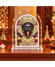 Kali Maa L Shape Acrylic Showpiece 3 X 3.5 Inch For Home, Office And Car (F176780)
