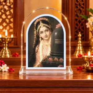 Shree Radha Rani L Shape Acrylic Showpiece 3 X 3.5 Inch For Home, Office And Car (F176783) Shree Radha Rani L Shape Acrylic Showpiece 3 X 3.5 Inch For Home, Office And Car (F176783)