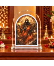 Maa Kaali L Shape Acrylic Showpiece 3 X 3.5 Inch For Home, Office And Car (F176784)