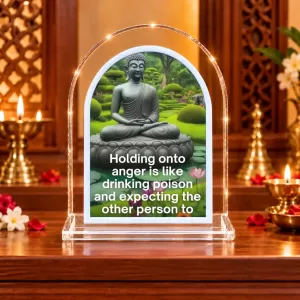 Buddha L Shape Acrylic Showpiece 3 X 3.5 Inch For Home, Office And Car (F176789) Buddha L Shape Acrylic Showpiece 3 X 3.5 Inch For Home, Office And Car (F176789)