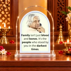 A. P. J. Abdul Kalam L Shape Acrylic Showpiece 3 X 3.5 Inch For Home, Office And Car (F176794)