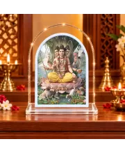 Duttaguru L Shape Acrylic Showpiece 3 X 3.5 Inch For Home, Office And Car (F176795)