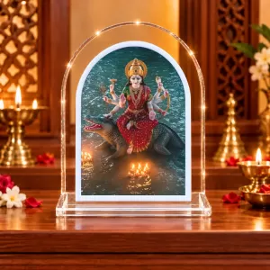 Maa Ganga L Shape Acrylic Showpiece 3 X 3.5 Inch For Home, Office And Car (F176797) Maa Ganga L Shape Acrylic Showpiece 3 X 3.5 Inch For Home, Office And Car (F176797)