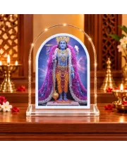 Lord Vishnu L Shape Acrylic Showpiece 3 X 3.5 Inch For Home, Office And Car (F176801)