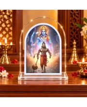 Hanuman L Shape Acrylic Showpiece 3 X 3.5 Inch For Home, Office And Car (F176803)