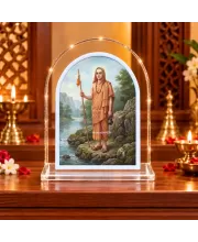 Lord Shree Chaitannya L Shape Acrylic Showpiece 3 X 3.5 Inch For Home, Office And Car (F176805)