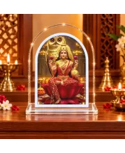 Goddess Lakshmi L Shape Acrylic Showpiece 3 X 3.5 Inch For Home, Office And Car (F176806)