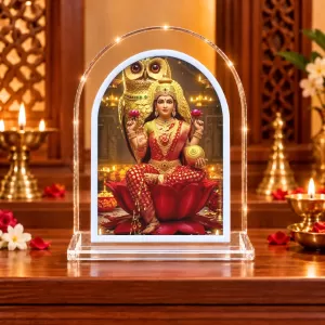 Goddess Lakshmi L Shape Acrylic Showpiece 3 X 3.5 Inch For Home, Office And Car (F176806) Goddess Lakshmi L Shape Acrylic Showpiece 3 X 3.5 Inch For Home, Office And Car (F176806)