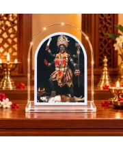 Goddess Kali L Shape Acrylic Showpiece 3 X 3.5 Inch For Home, Office And Car (F176809)